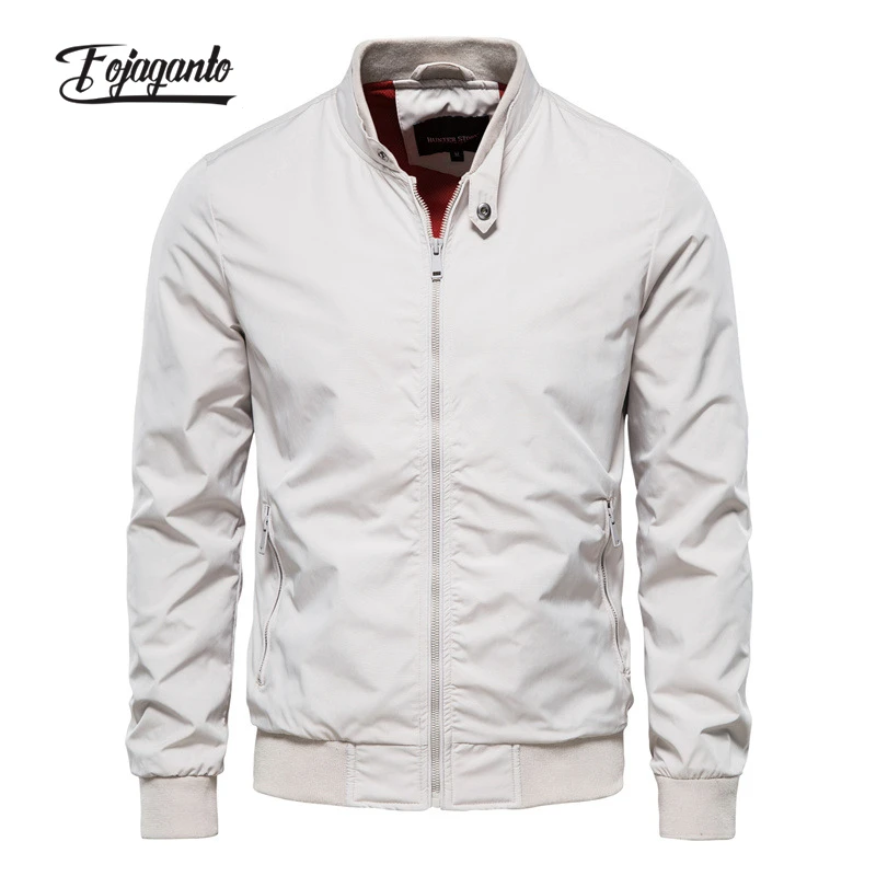 Куртка FOJAGANTO мужская приталенная, модная повседневная, однотонная, с воротником-стойкой, весна-осень
Куртка FOJAGANTO мужская приталенная, модная повседневная, однотонная, с воротником-стойкой, весна-осень