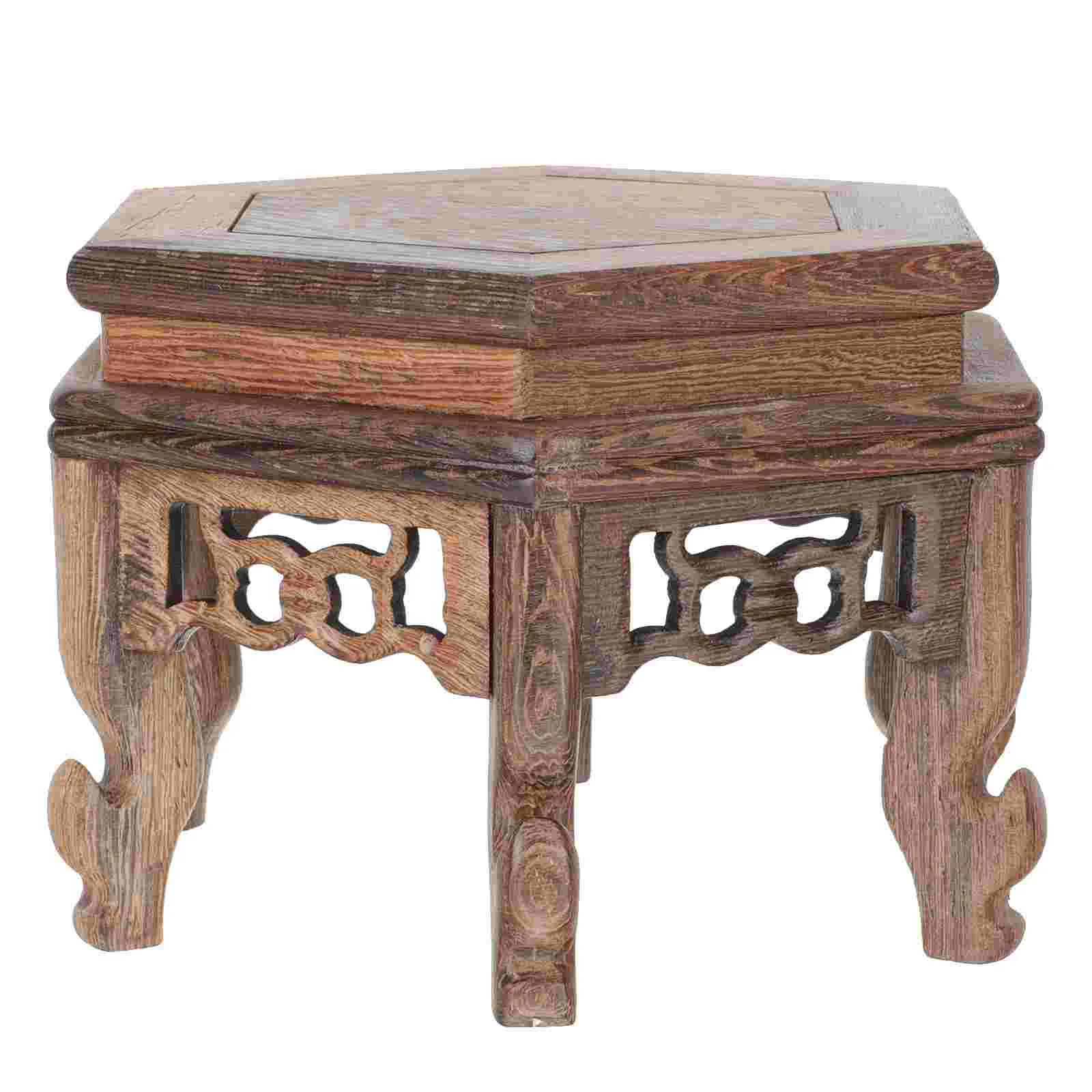 Wood Display Stand Chicken Wing Hexagonal Table Flower Pot Base Home Potted Riser Wooden Frame Desktop Holder Statue Pots
Wood Display Stand Chicken Wing Hexagonal Table Flower Pot Base Home Potted Riser Wooden Frame Desktop Holder Statue Pots