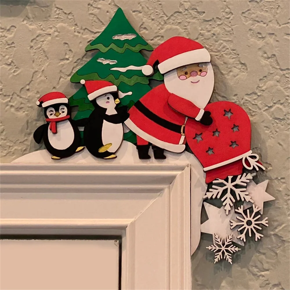 New Year Home Christmas Decoration Christmas Door Frame Decoration Santa Claus Christmas Wooden Door Frame Decoration FU
New Year Home Christmas Decoration Christmas Door Frame Decoration Santa Claus Christmas Wooden Door Frame Decoration FU