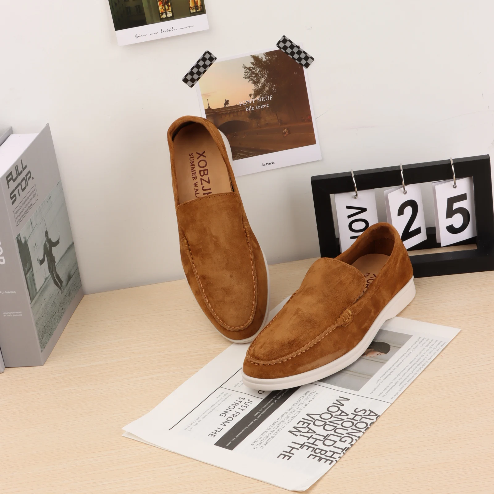 Loafers Mocasines Sneakers Shoes For Men 2023 Luxury Designer Brown Suede Leather Flats Women Brand High Quality Blue Shoes
Loafers Mocasines Sneakers Shoes For Men 2023 Luxury Designer Brown Suede Leather Flats Women Brand High Quality Blue Shoes