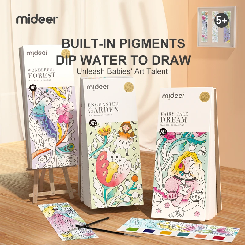 Mideer Coloring Books 20page Watercolor Paper Comes With Paint Portable for Adults Gouache Art Painting Supplies Artist Tool Set
Mideer Coloring Books 20page Watercolor Paper Comes With Paint Portable for Adults Gouache Art Painting Supplies Artist Tool Set