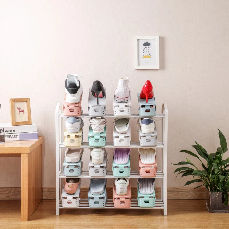 5Pcs Double Shelf Space Savers White Shoe Rack Cabinets Shoe Storage Warderobe Bedroom Organizer Plastic Adjustable Shoes
5Pcs Double Shelf Space Savers White Shoe Rack Cabinets Shoe Storage Warderobe Bedroom Organizer Plastic Adjustable Shoes