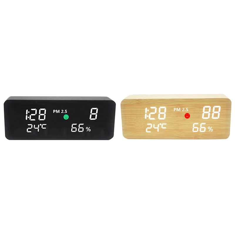Large Display Alarm Clock,Air Quality Detector Tester Temperature Detection Meter Clock
Large Display Alarm Clock,Air Quality Detector Tester Temperature Detection Meter Clock