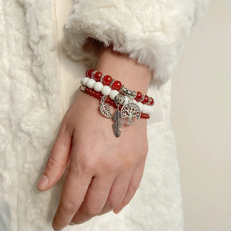 35 Styles Women Set Bracelets Tree Of Life Feather Alloy Charms Bracelet For Women Men Agates Vintage Healing Jewelry 3pcs/set
35 Styles Women Set Bracelets Tree Of Life Feather Alloy Charms Bracelet For Women Men Agates Vintage Healing Jewelry 3pcs/set