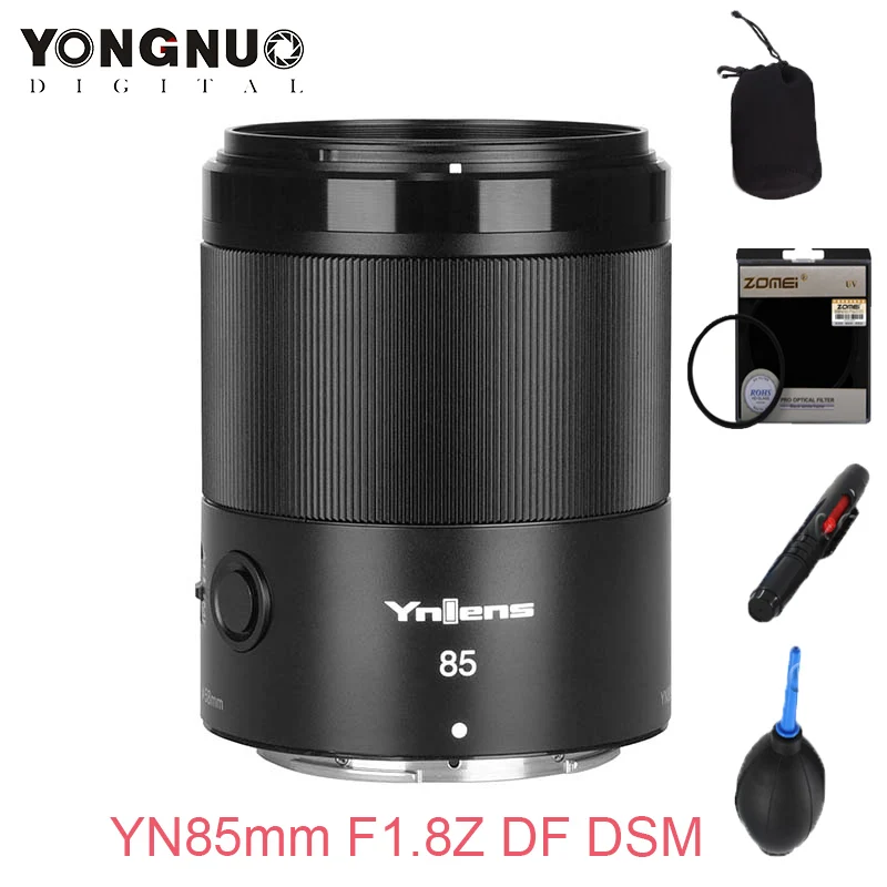

YONGNUO Camera Lens YN85mm F1.8Z DF DSM Full-Frame Auto Focus Z-Mount Lens for Nikon Mirrorless Camera Z9 Z7 Z5 Z6 Z50 AF MF Len