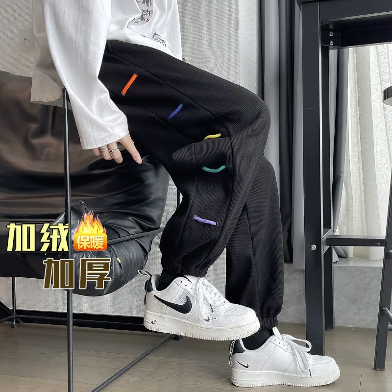 Mens Guard Pants Plush Thickened Loose Waffle Rainbow Leggings Sportswear Casual Winter Tidal Current Streetwear New Arrivals
Mens Guard Pants Plush Thickened Loose Waffle Rainbow Leggings Sportswear Casual Winter Tidal Current Streetwear New Arrivals