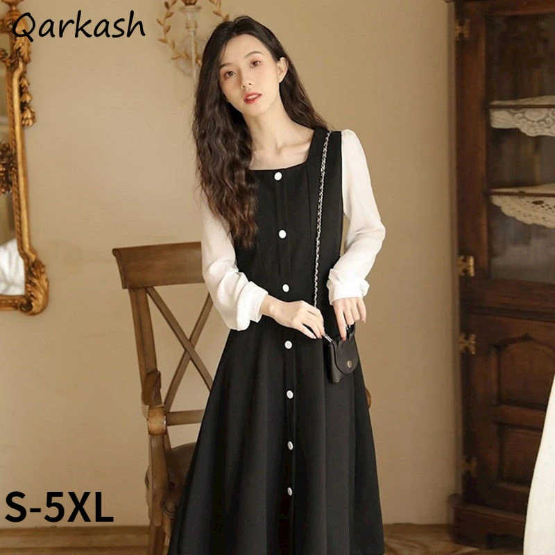 Женское платье с длинным рукавом, элегантное весеннее платье в стиле пэчворк на пуговицах, миди-платье в стиле ольччан, Женские винтажные пр...
Женское платье с длинным рукавом, элегантное весеннее платье в стиле пэчворк на пуговицах, миди-платье в стиле ольччан, Женские винтажные пр...