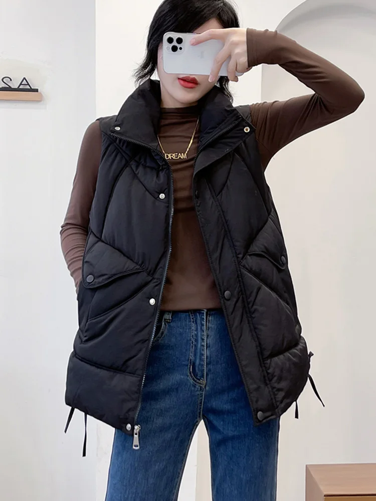 Janveny Loose Women't Sleeveless Jacket Ladies Winter Autumn Vest Korean Waistcoat Female 90% Lightweight Duck Down Puffer Gilet
Janveny Loose Women't Sleeveless Jacket Ladies Winter Autumn Vest Korean Waistcoat Female 90% Lightweight Duck Down Puffer Gilet