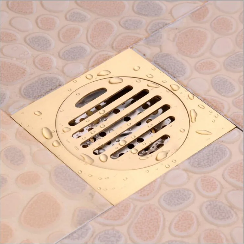 10X10cm Floor Black Drains Stainless Steel Square Shower Floor Drain Tile Insert Gold Drain Channel for Bathroom Kitchen Waste
10X10cm Floor Black Drains Stainless Steel Square Shower Floor Drain Tile Insert Gold Drain Channel for Bathroom Kitchen Waste