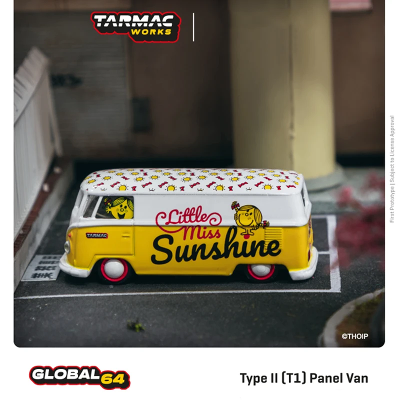 TW в наличии 1:64 Type II T1 Panel Van Miss Sunshine коллекция моделей автомобилей, миниатюрные игрушки для машин, Tarmac Works
TW в наличии 1:64 Type II T1 Panel Van Miss Sunshine коллекция моделей автомобилей, миниатюрные игрушки для машин, Tarmac Works