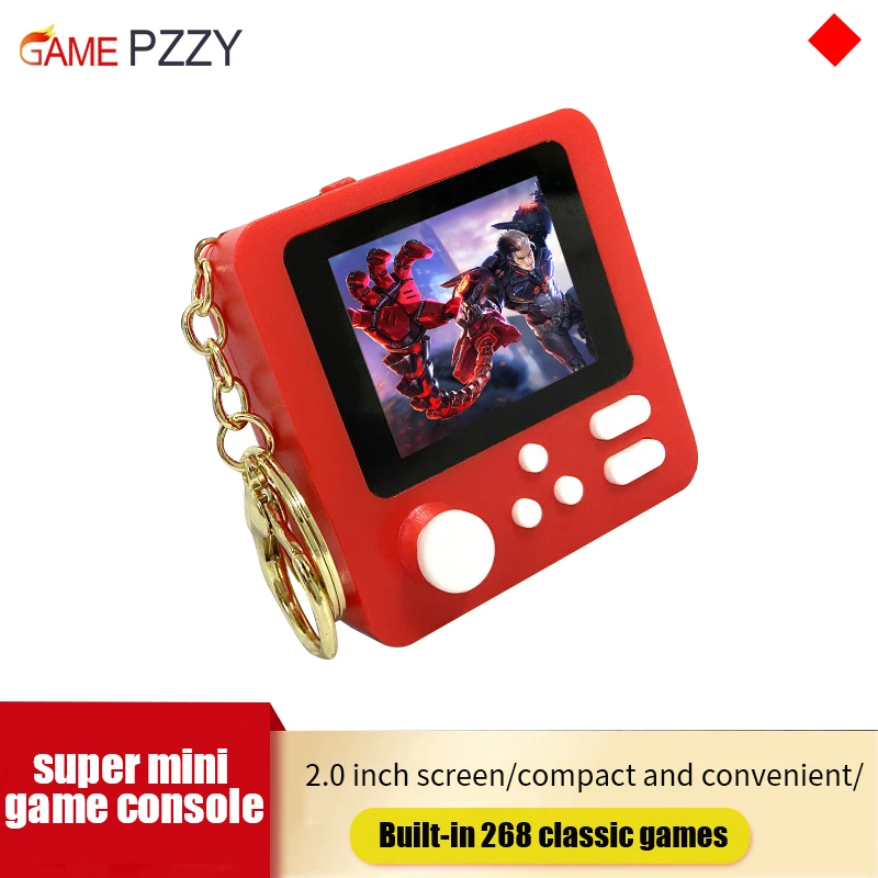 Super Mini Handheld Nostalgic Game Console Built-in 268 Classic FC Game That Can Be Used As a Pendant Keychain
Super Mini Handheld Nostalgic Game Console Built-in 268 Classic FC Game That Can Be Used As a Pendant Keychain