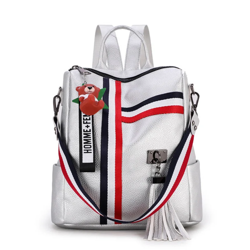2022 New Luxury Female backpacks High Quality Leather tassel Backpack for girls Ribbon School Bags large Shoulder bag Travel bag
2022 New Luxury Female backpacks High Quality Leather tassel Backpack for girls Ribbon School Bags large Shoulder bag Travel bag