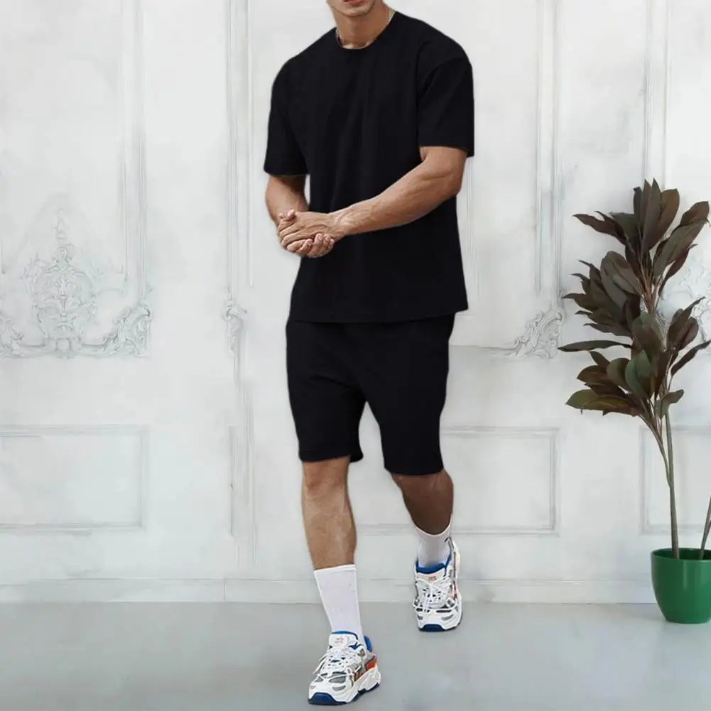 2Pcs/Set Men T-shirt Shorts Set O-Neck Short Sleeve Casual Outfit Elastic Waistband Pockets Men Outfit Men's Clothing For Daily
2Pcs/Set Men T-shirt Shorts Set O-Neck Short Sleeve Casual Outfit Elastic Waistband Pockets Men Outfit Men's Clothing For Daily