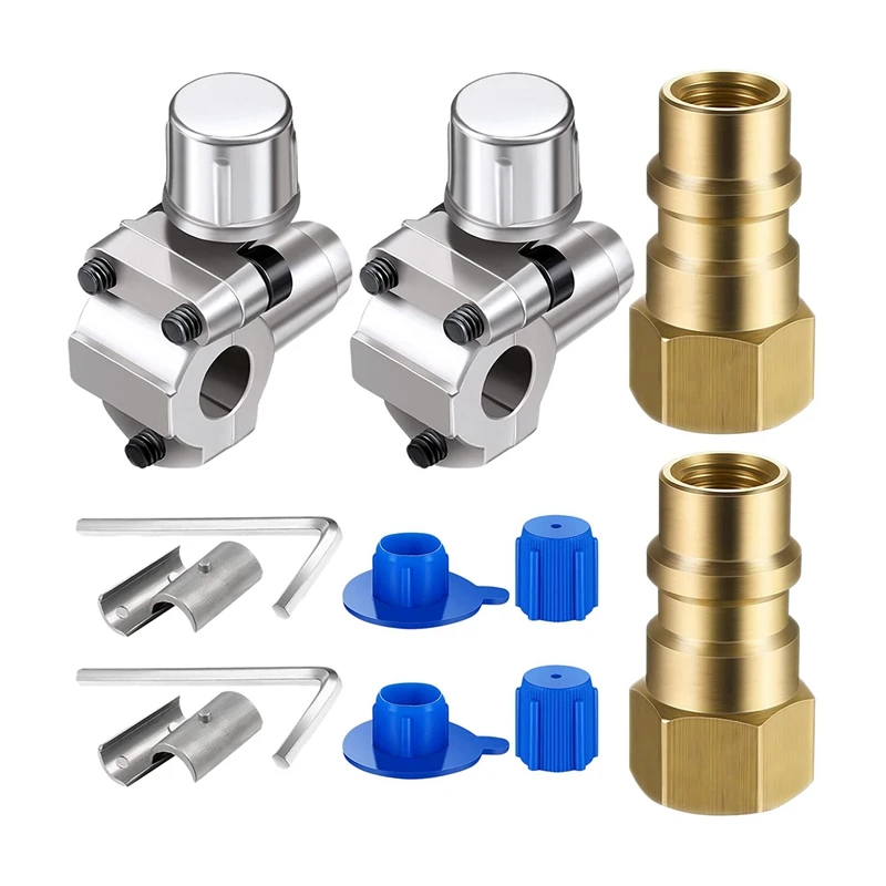 2 Sets Air Conditioning Retrofit Valve With Dust Cap Converts R12 To R134A Piercing Tap Valve Replace Auto Accessories
2 Sets Air Conditioning Retrofit Valve With Dust Cap Converts R12 To R134A Piercing Tap Valve Replace Auto Accessories
