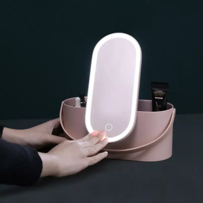 Light MirrorMakeup Organizer Box with LED Portable Travel Makeup Cosmetics Organizer Touch Light Storage Makeup Case
Light MirrorMakeup Organizer Box with LED Portable Travel Makeup Cosmetics Organizer Touch Light Storage Makeup Case