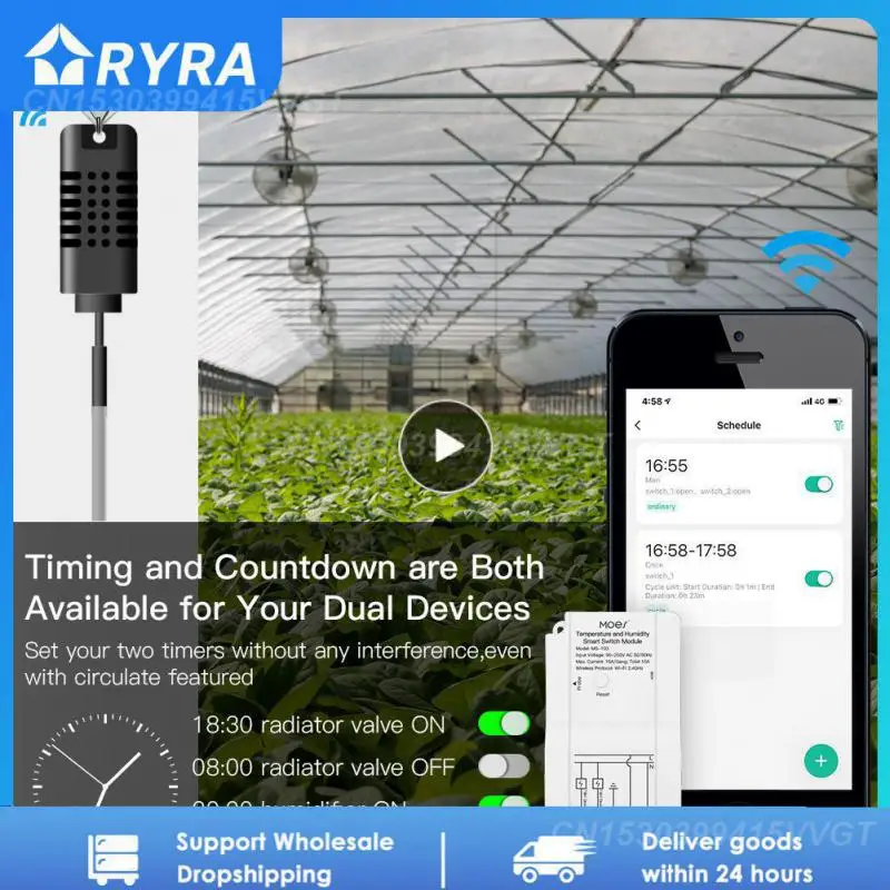 1/2/3PCS Tuya Wifi Compatible With App Multifunctional Switch Module Kept Constant Smart Temperature Humidity Tuya Smart Sensor
1/2/3PCS Tuya Wifi Compatible With App Multifunctional Switch Module Kept Constant Smart Temperature Humidity Tuya Smart Sensor