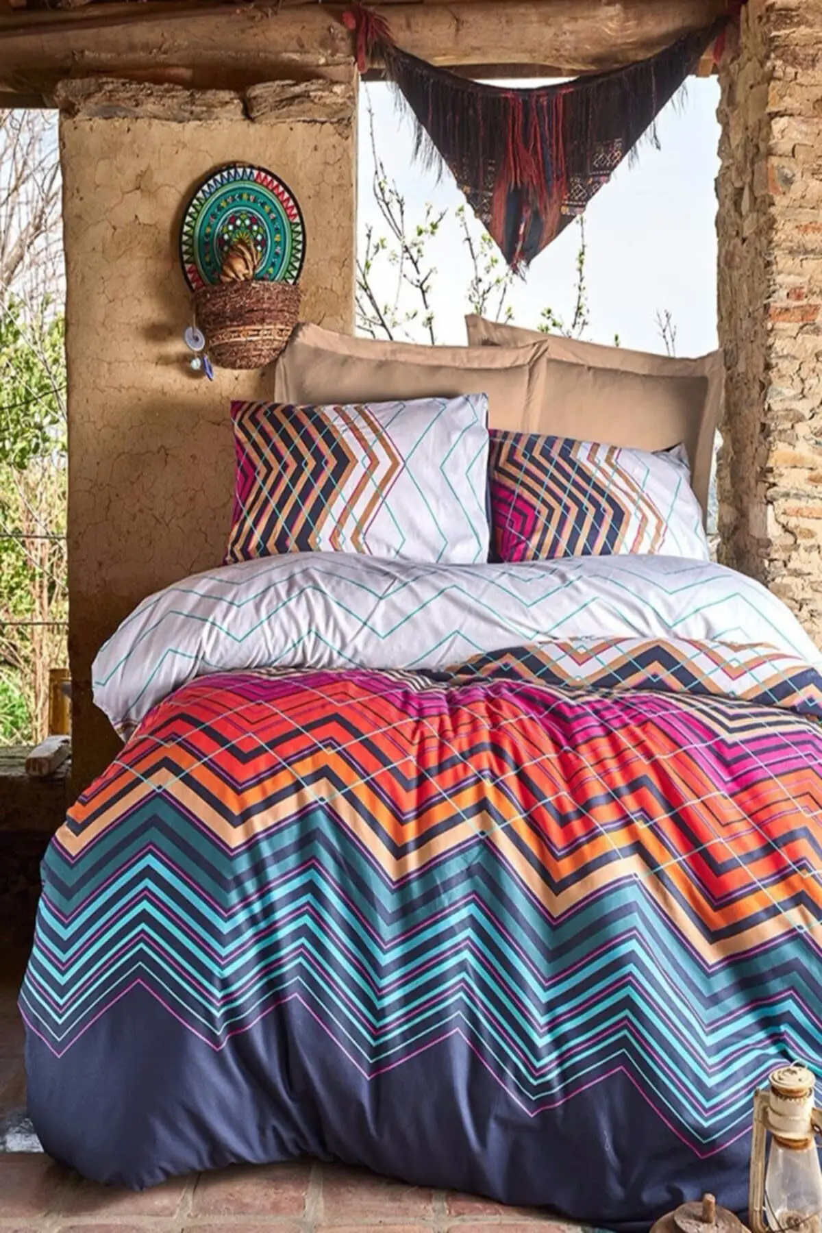 Blue Zigzag patterned double Ranforce duvet cover set cotton-Polyester 200 x non-Polyester x rubber bedroom textile home &
Blue Zigzag patterned double Ranforce duvet cover set cotton-Polyester 200 x non-Polyester x rubber bedroom textile home &