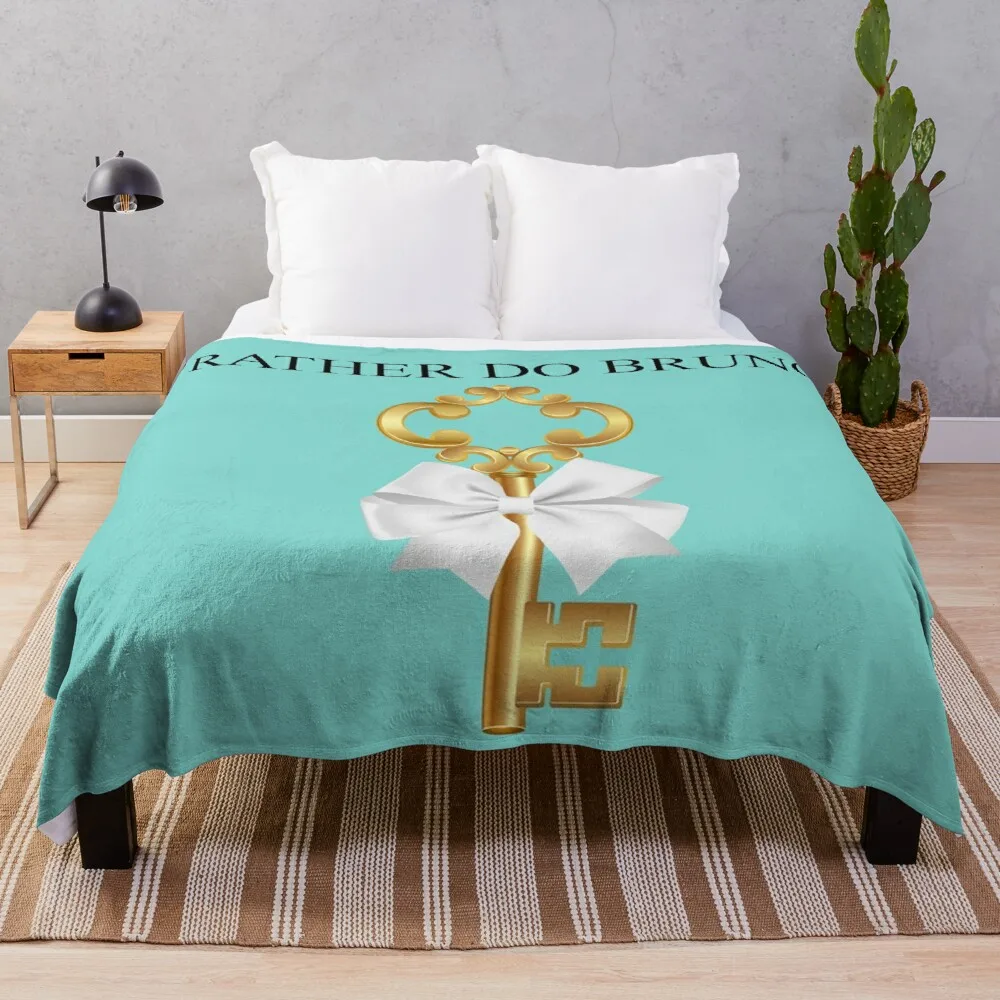 Breakfast at Tiffany's - I'd Rather Do Brunch Golden Key & Bow - Gold Key Throw Blanket soft plush plaid
Breakfast at Tiffany's - I'd Rather Do Brunch Golden Key & Bow - Gold Key Throw Blanket soft plush plaid