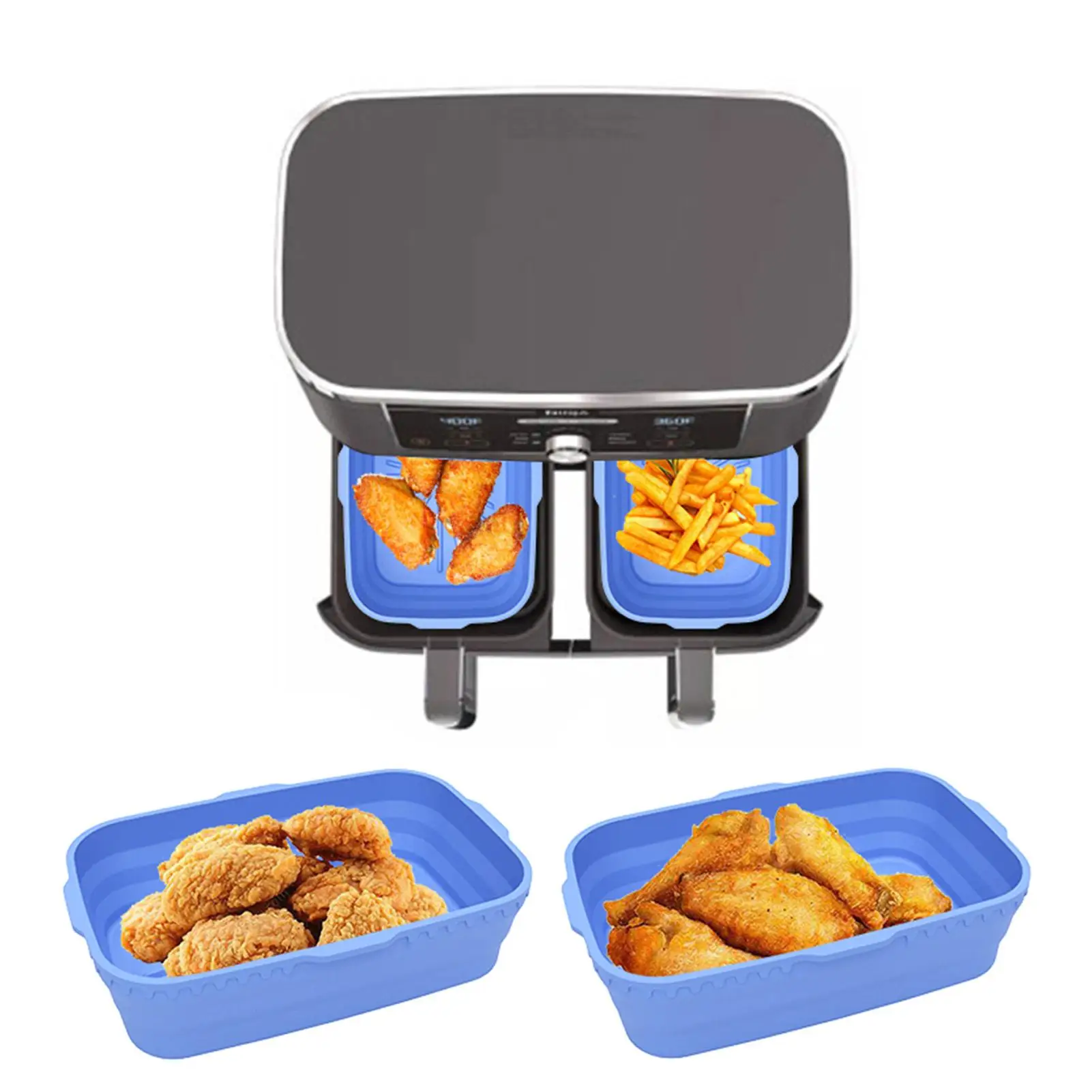 Silicone AirFryer Liners 8inch Oven Baking Tray Fried Pizza Chicken Basket Mat Square Rectangle Replacemen Grill Pan Accessory
Silicone AirFryer Liners 8inch Oven Baking Tray Fried Pizza Chicken Basket Mat Square Rectangle Replacemen Grill Pan Accessory