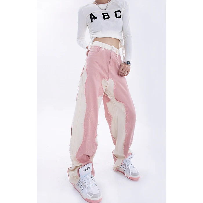 Harajuku Fashion y2k Jeans Women 2022 Summer Pink High Waist Streetwear Straight Vintage Denim Trouser Korean Pants Women
Harajuku Fashion y2k Jeans Women 2022 Summer Pink High Waist Streetwear Straight Vintage Denim Trouser Korean Pants Women