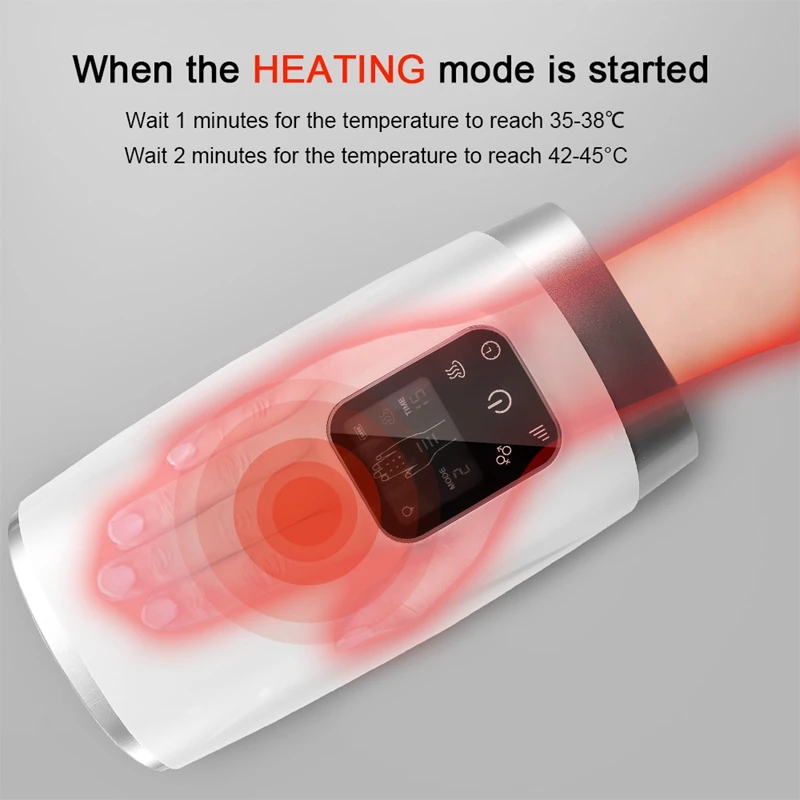 Electric Hand Massager Pain Relief Therapy Air Compression Heat Finger Hand Care Palm Massage
Electric Hand Massager Pain Relief Therapy Air Compression Heat Finger Hand Care Palm Massage