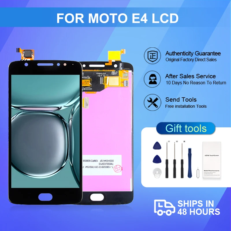

ЖК-дисплей 5,0 дюйма для Moto E4, сенсорная панель, дигитайзер экрана XT1766 XT1763, дисплей для Motorola E 4-го поколения, в сборе с инструментами