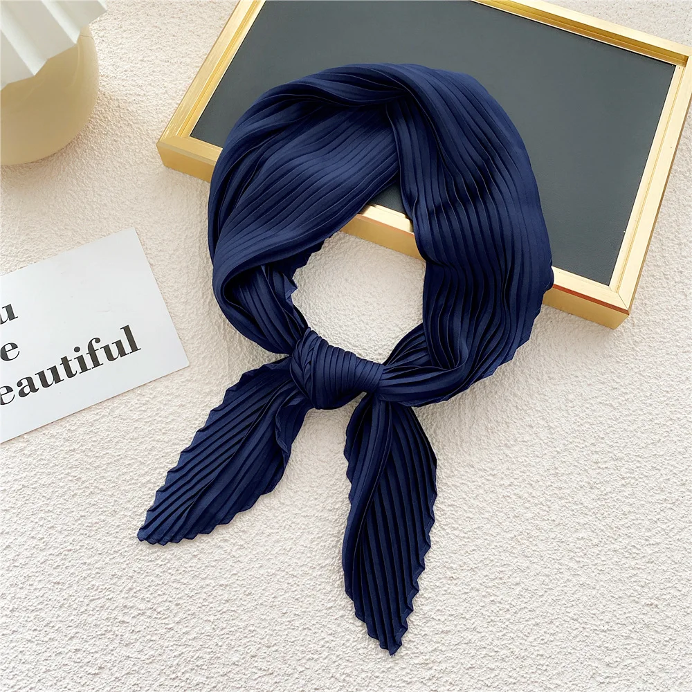 Decorative Headscarf Small Scarves Solid Color Crinkled Hair Scarf Square Scarf Silk Pleated Scarf Satin Neckerchief Bandana
Decorative Headscarf Small Scarves Solid Color Crinkled Hair Scarf Square Scarf Silk Pleated Scarf Satin Neckerchief Bandana