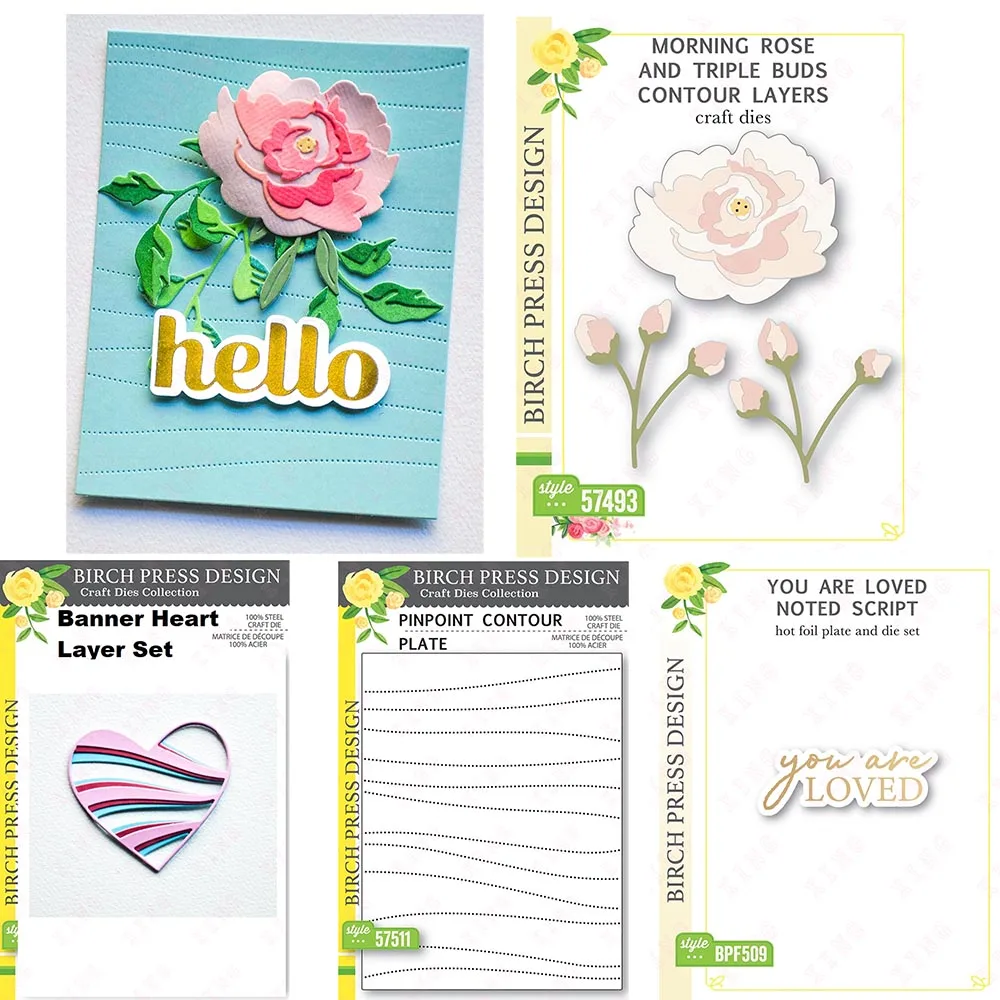 Newest Triple Buds Contour Layers Metal Cutting Dies Diy Craft Album Deco Morning Rose Banner Heart You Are Loved Hot Foil Plate
Newest Triple Buds Contour Layers Metal Cutting Dies Diy Craft Album Deco Morning Rose Banner Heart You Are Loved Hot Foil Plate