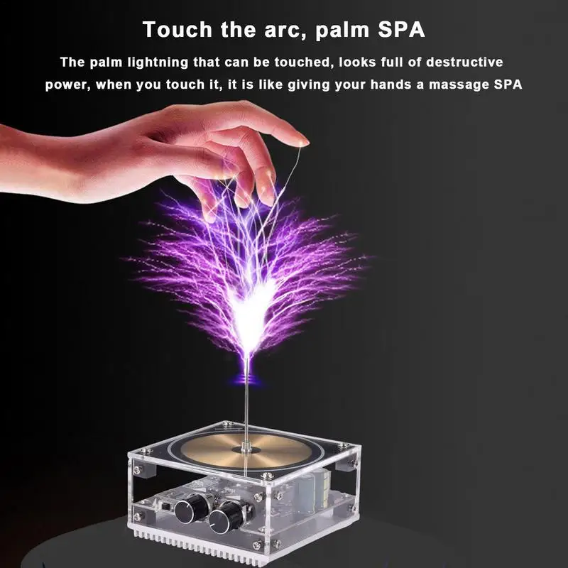 Mini Bluetooth Wireless Speaker Music Tesla Coil High Power Voltage Pulse Wireless Transmission Lighting Education Teaching Tool 
Mini Bluetooth Wireless Speaker Music Tesla Coil High Power Voltage Pulse Wireless Transmission Lighting Education Teaching Tool