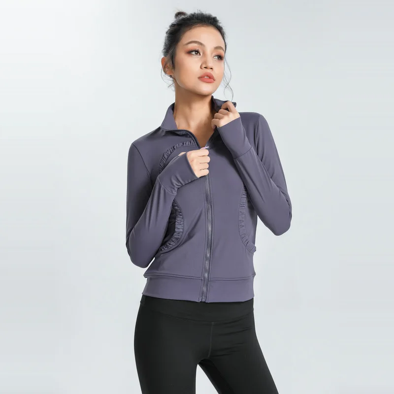 Yoga suit top female slim fit high elastic tight quick drying T-shirt fitness running sports jacket female high collar zipper
Yoga suit top female slim fit high elastic tight quick drying T-shirt fitness running sports jacket female high collar zipper