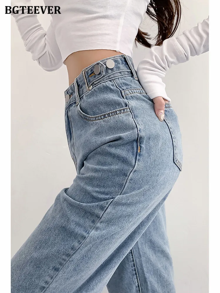 BGTEEVER Summer Wide Leg Women Long Jeans High Waist Buttons Straight Female Denim Pants Casual Ladies Jeans Trousers
BGTEEVER Summer Wide Leg Women Long Jeans High Waist Buttons Straight Female Denim Pants Casual Ladies Jeans Trousers