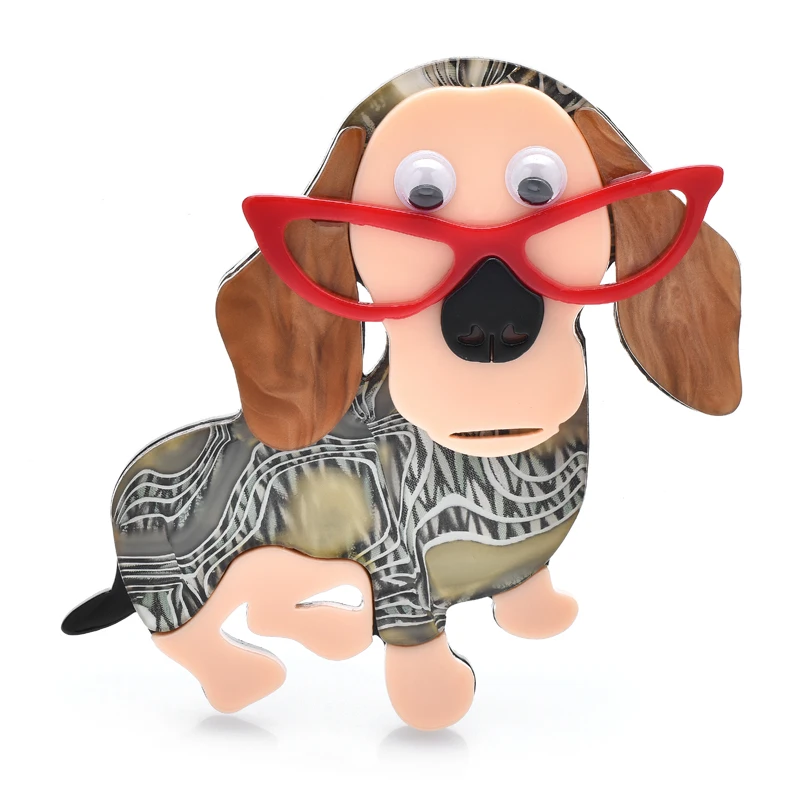 Wuli&baby Acrylic Lovely Dog Brooches Pins For Women Unisex Cute Wear Glasses Animal Pets Party Casual Brooch Pin Gifts
Wuli&baby Acrylic Lovely Dog Brooches Pins For Women Unisex Cute Wear Glasses Animal Pets Party Casual Brooch Pin Gifts