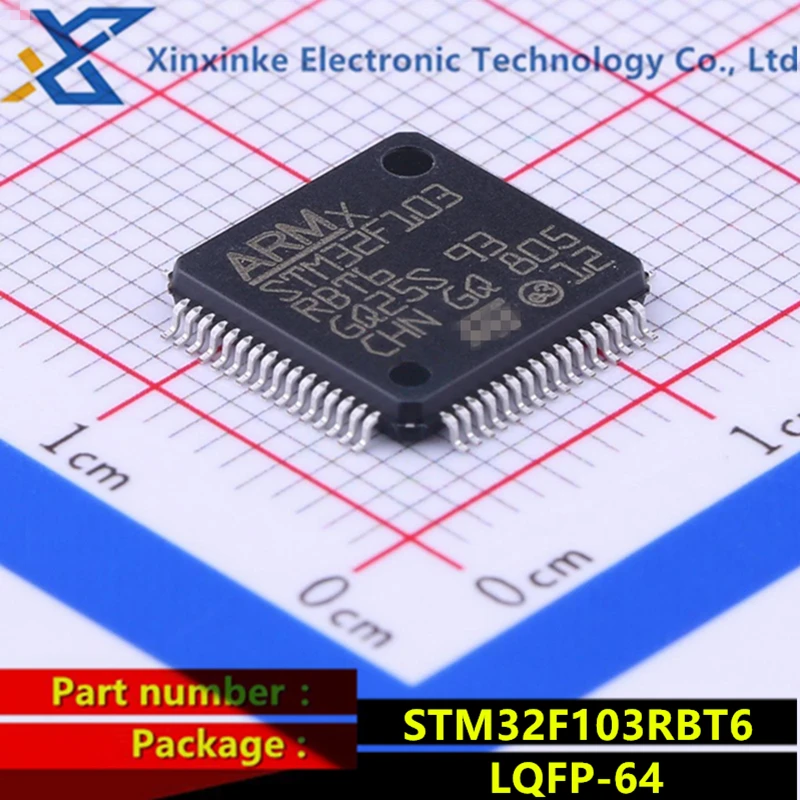 STM32F103RBT6 LQFP-64 ARM Micro Controller - MCU 32BIT Cortex M3 72MHz 128K FLASH 20KB RAM New Original Genuine
STM32F103RBT6 LQFP-64 ARM Micro Controller - MCU 32BIT Cortex M3 72MHz 128K FLASH 20KB RAM New Original Genuine