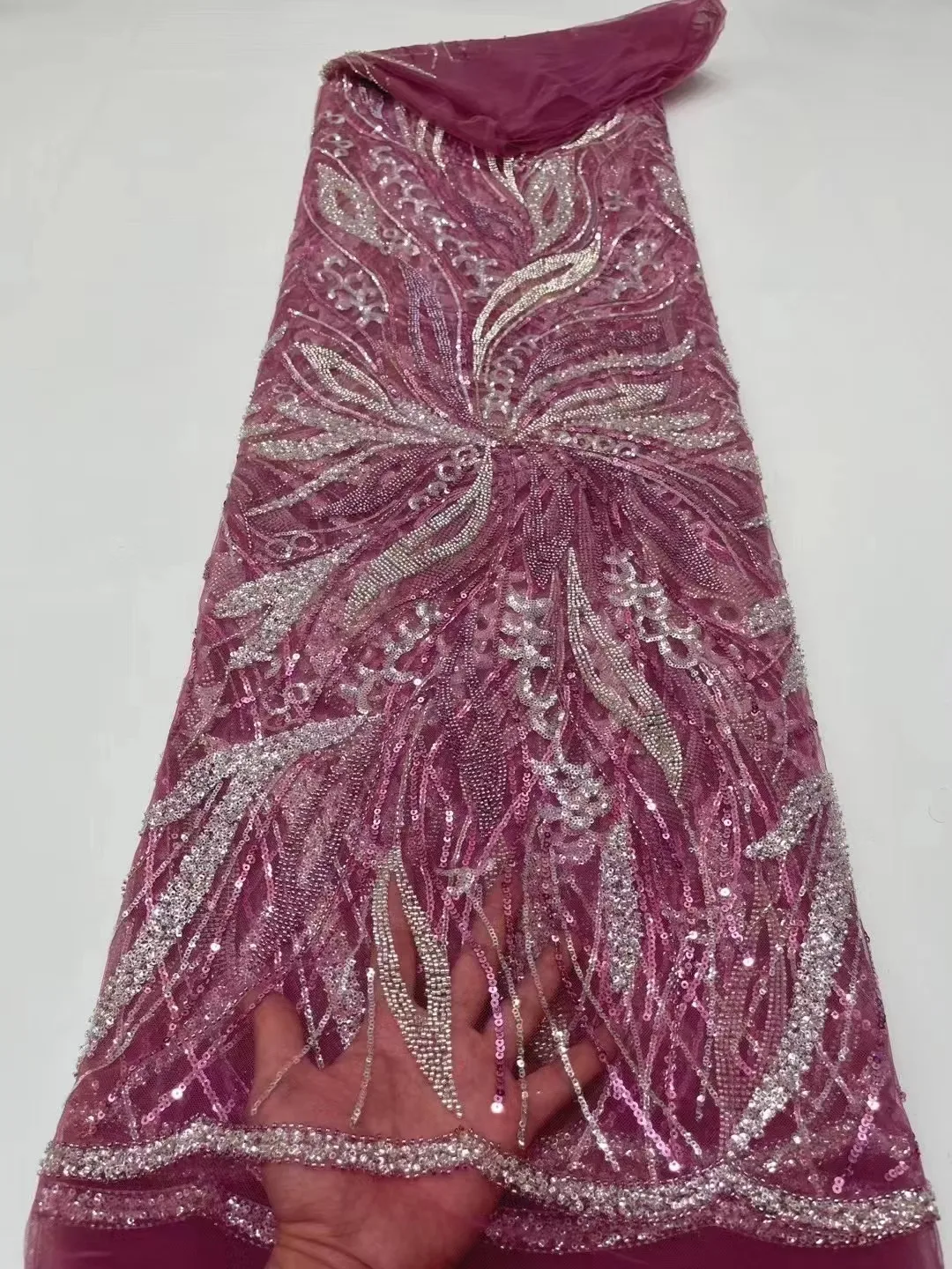 African Beads Groom Tulle lace Fabric 2023 High Quality Sequins Stones Embroidery French Tulle Laces For Nigeiran Party Dress
African Beads Groom Tulle lace Fabric 2023 High Quality Sequins Stones Embroidery French Tulle Laces For Nigeiran Party Dress
