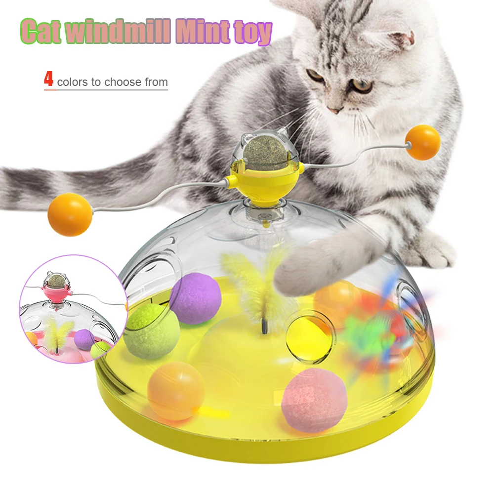 Turntable Windmill Teasing Pet Toy Scratching Tickle Cat Ball Puzzle Training Catnip Toy Interactives Treat Ball Toy JS22
Turntable Windmill Teasing Pet Toy Scratching Tickle Cat Ball Puzzle Training Catnip Toy Interactives Treat Ball Toy JS22