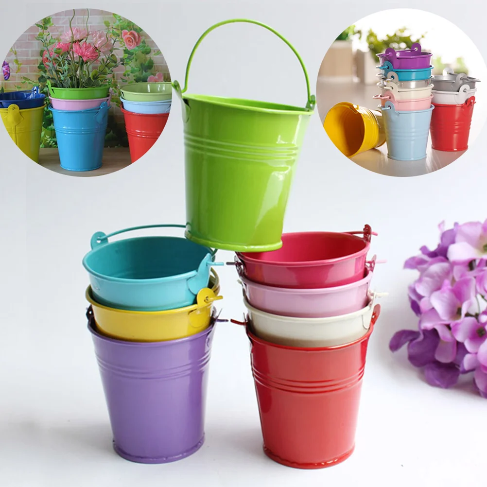 6 Pcs Decorative Flower Pots Tiny Metal Buckets Ornaments Metal Snack Bucket Fence Flower Pot Child
6 Pcs Decorative Flower Pots Tiny Metal Buckets Ornaments Metal Snack Bucket Fence Flower Pot Child