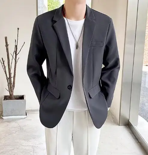 New Style Men's Spring Autumn Solid Color Loose Cotton Blend Suit Casual Coat Male ABE06
New Style Men's Spring Autumn Solid Color Loose Cotton Blend Suit Casual Coat Male ABE06