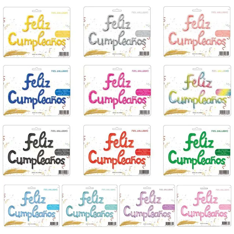 Spanish Lowercase Happy Birthday Alphabet Set Feliz Cumpleanos Spanish Baby Shower Birthday Party Aluminum Film Balloons 1 Set
Spanish Lowercase Happy Birthday Alphabet Set Feliz Cumpleanos Spanish Baby Shower Birthday Party Aluminum Film Balloons 1 Set