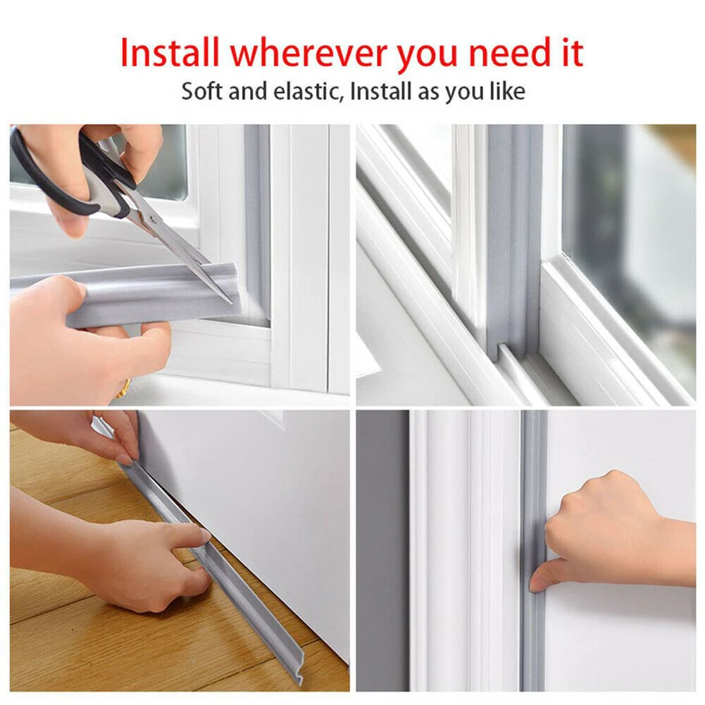 2-8m Self Adhesive Sealing Strip Sliding Weather Soundproofing Anti Air Leak Door Bottom Crack Gap Sticking Tape
2-8m Self Adhesive Sealing Strip Sliding Weather Soundproofing Anti Air Leak Door Bottom Crack Gap Sticking Tape