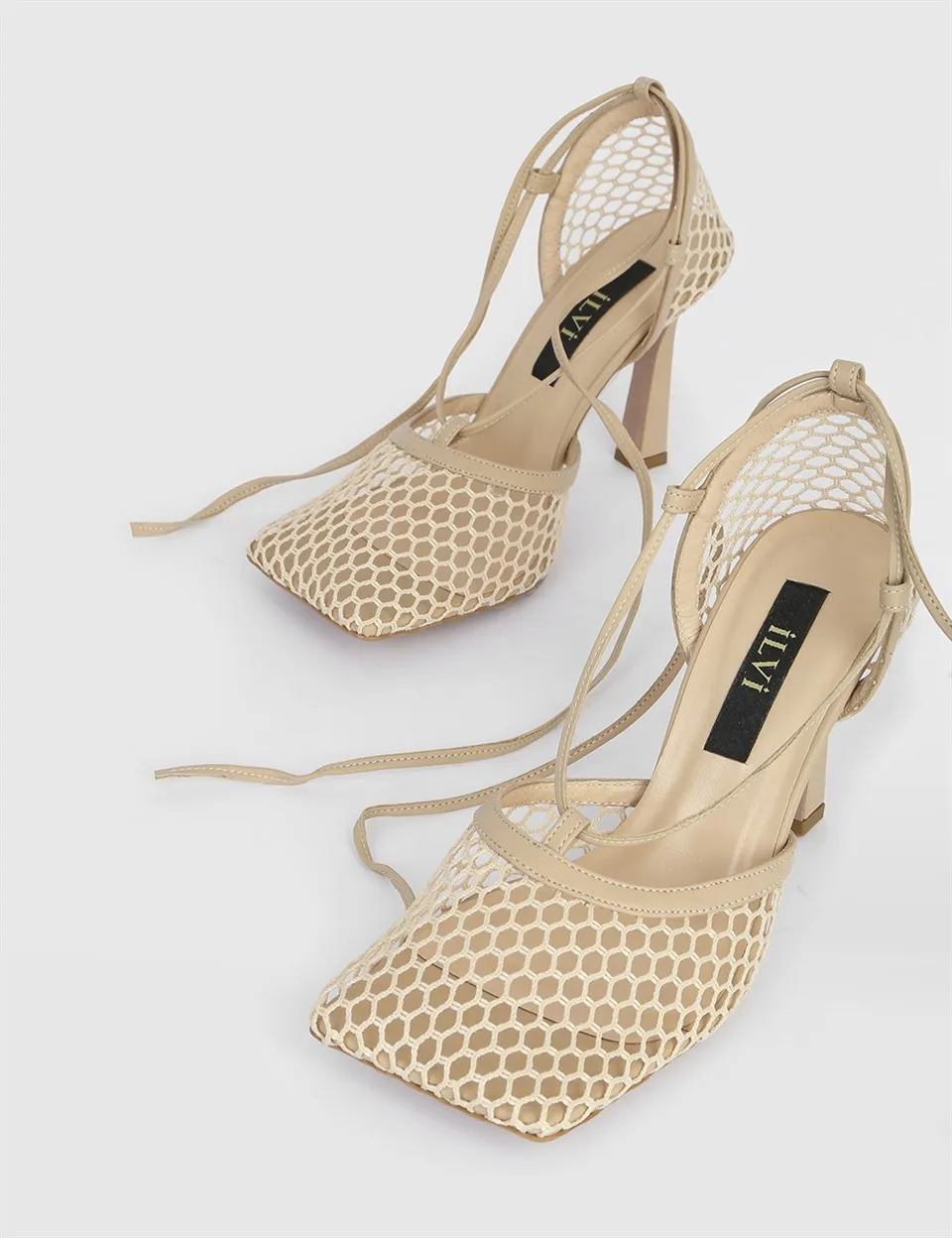 ILVi-Genuine Leather Handmade Sashe Beige Mesh Leather Women's Heeled Sandal Women Shoes 2021 Spring/Summer
ILVi-Genuine Leather Handmade Sashe Beige Mesh Leather Women's Heeled Sandal Women Shoes 2021 Spring/Summer