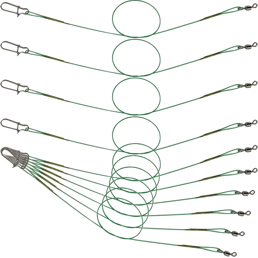 Fishing Leader Line Fly Leaders Saltwater Lines Metal Rotary High-strength Wires Snaps
Fishing Leader Line Fly Leaders Saltwater Lines Metal Rotary High-strength Wires Snaps