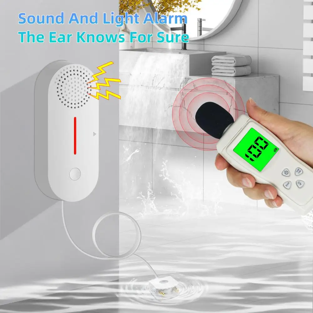 App Water Leakage Monitoring Immersion Sensor Waterproof Water Leakage Detector Leakage Detection Smart Home Security Alarm
App Water Leakage Monitoring Immersion Sensor Waterproof Water Leakage Detector Leakage Detection Smart Home Security Alarm