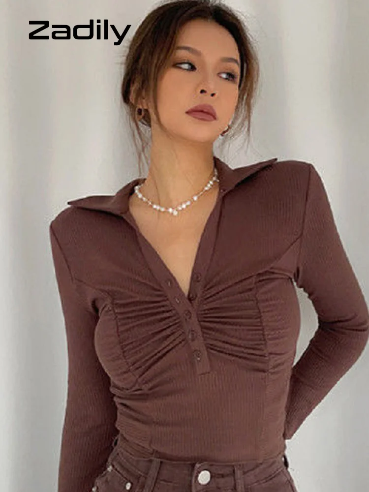 Summer Sexy Long Sleeve Women Short Shirt Korean Style Folds Button Ladies Crop Tops Club Female Blouse Clothing
Summer Sexy Long Sleeve Women Short Shirt Korean Style Folds Button Ladies Crop Tops Club Female Blouse Clothing