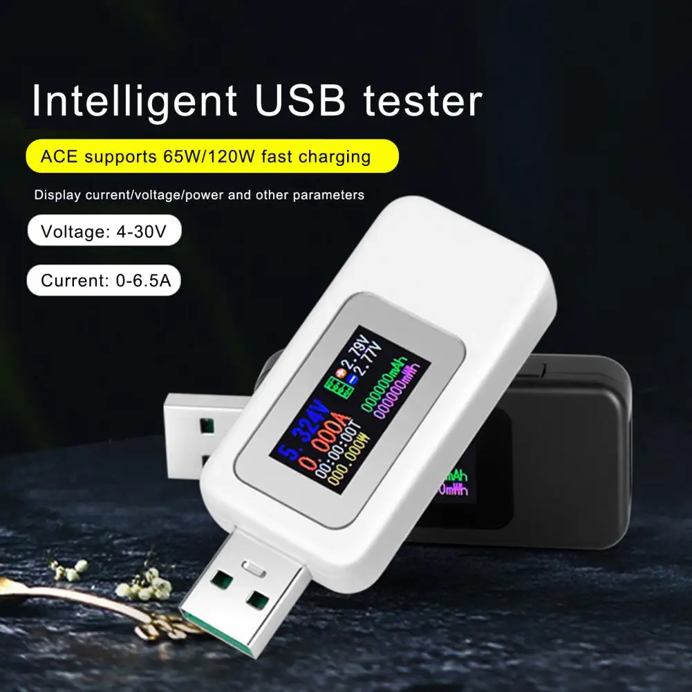 

Портативный USB-тестер с ЖК-дисплеем, 160 градусов, широкий угол обзора 65 Вт/120 Вт