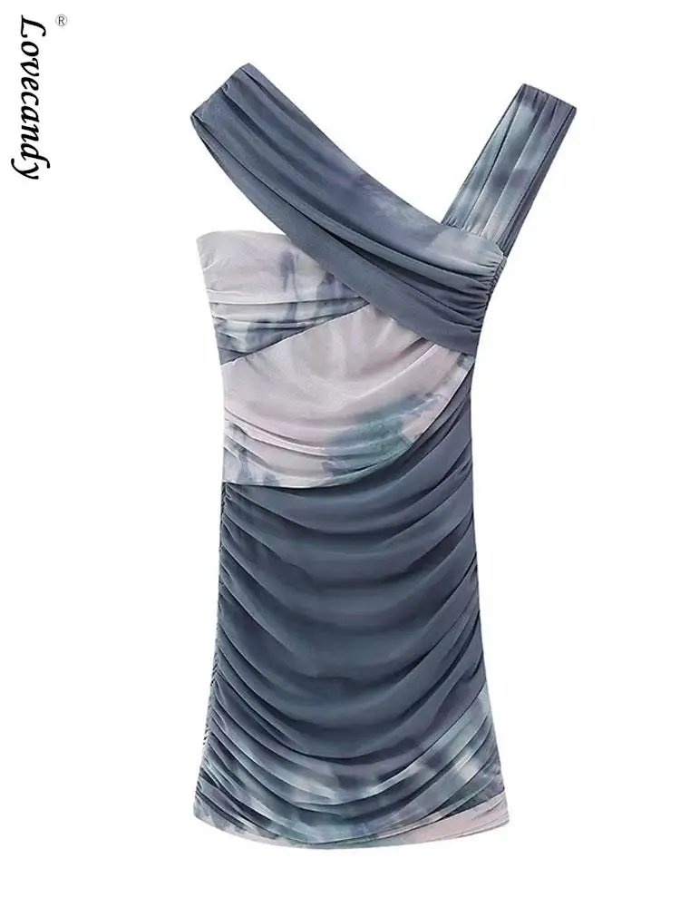 Женское платье-мини с принтом, асимметричное облегающее платье из тюля со складками, женское сексуальное платье для ночного клуба
Женское платье-мини с принтом, асимметричное облегающее платье из тюля со складками, женское сексуальное платье для ночного клуба
