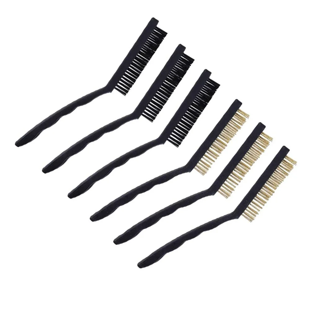 6PC Mini Wire Brush Brass Nylon & Steel Brushes Micro Steel Brass Rust Remover Paint Remove Metal Scrubbing Polishing Burring
6PC Mini Wire Brush Brass Nylon & Steel Brushes Micro Steel Brass Rust Remover Paint Remove Metal Scrubbing Polishing Burring