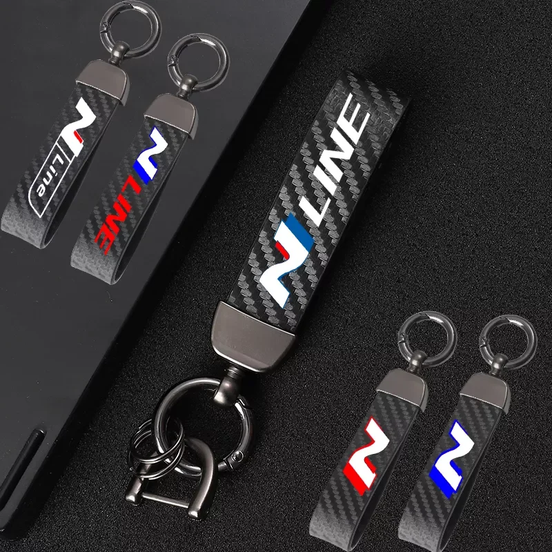 High-Grade Carbon Leather Rotating Horseshoe keychain For Hyundai n nline tucson kona sonata veloster i30 i20 n elantra Car
High-Grade Carbon Leather Rotating Horseshoe keychain For Hyundai n nline tucson kona sonata veloster i30 i20 n elantra Car