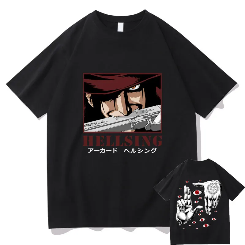 Japanese Anime Novelty Male EU Size Clothing Hellsing Alucard Fashion Print Tshirt Men Women Fashion Harajuku Short Sleeve Tees 
Japanese Anime Novelty Male EU Size Clothing Hellsing Alucard Fashion Print Tshirt Men Women Fashion Harajuku Short Sleeve Tees