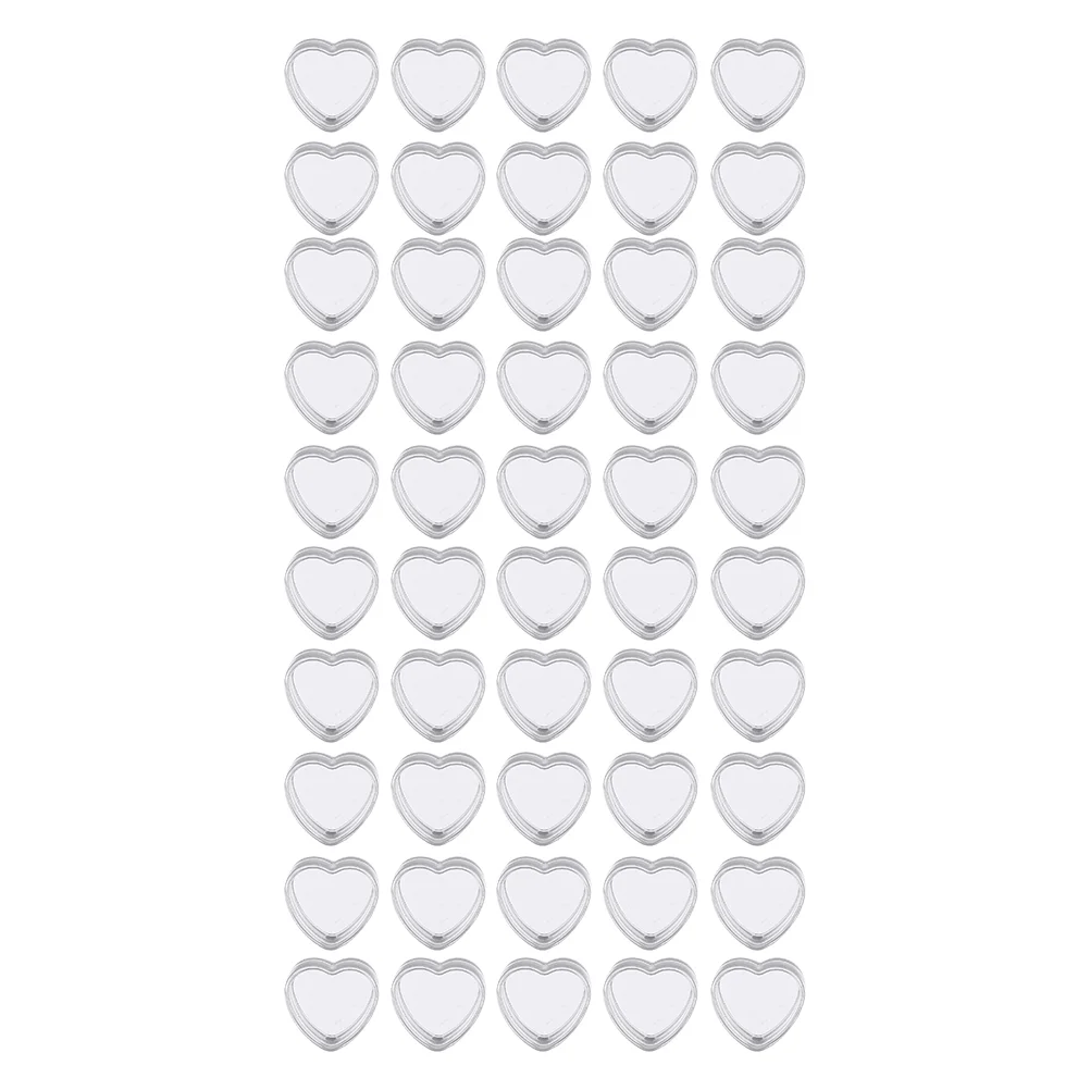 50 Pcs Eye Shadow Storage Box Creams Jars Clear Plastic Containers Heart Pots Empty Makeup Cover Case
50 Pcs Eye Shadow Storage Box Creams Jars Clear Plastic Containers Heart Pots Empty Makeup Cover Case