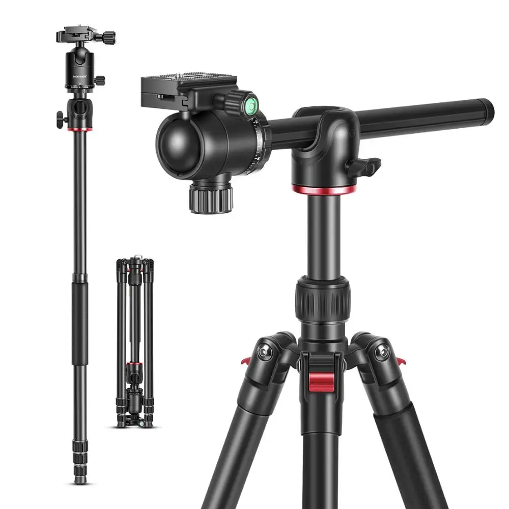 Neewer 2-in-1 Camera Tripod Monopod With 360 Degree Rotatable Center Column And Ball Head QR Plate - 65 Inches Aluminium Alloy
Neewer 2-in-1 Camera Tripod Monopod With 360 Degree Rotatable Center Column And Ball Head QR Plate - 65 Inches Aluminium Alloy